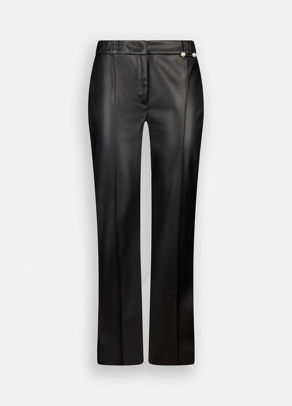 Pantaloni flare in tessuto spalmato LIUJO articolo CF5016E062422222