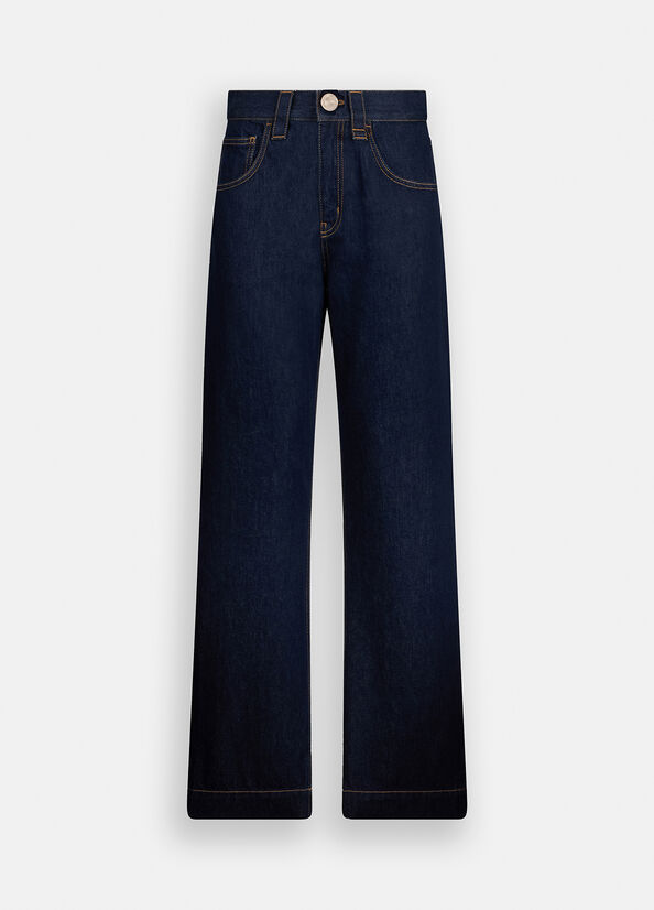 Jeans straight con perle gioiello LIUJO articolo CF5110D502878945