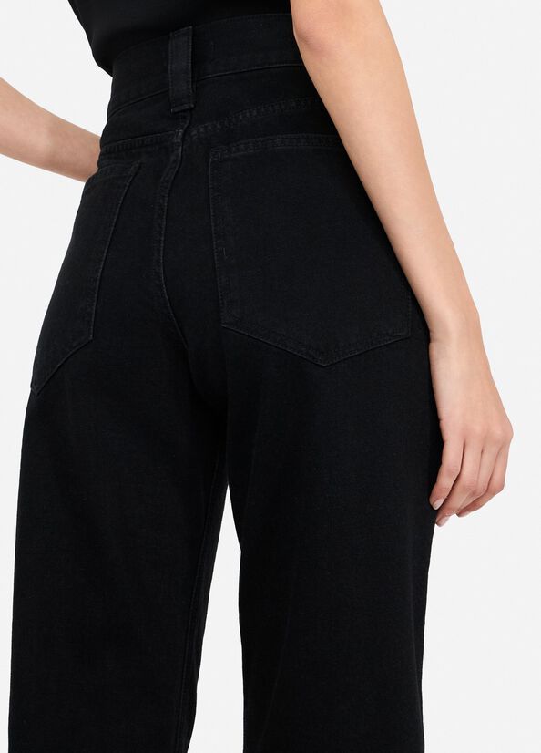 Jeans straight con perle gioiello LIUJO articolo CF5110D502887019