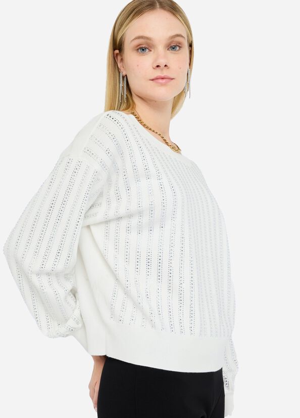 Maglia con strass LIUJO articolo CF5271MA96EM9990