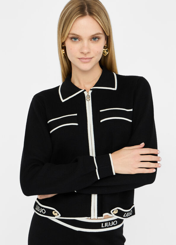 Cardigan con zip LIUJO TF5250MS59L03N66