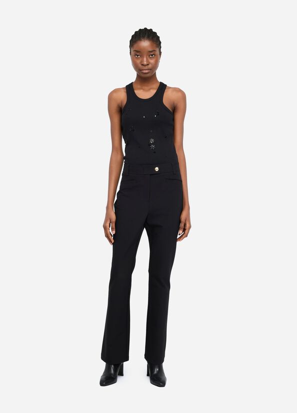 Pantaloni flare a vita alta LIUJO articolo TF5266T262022222