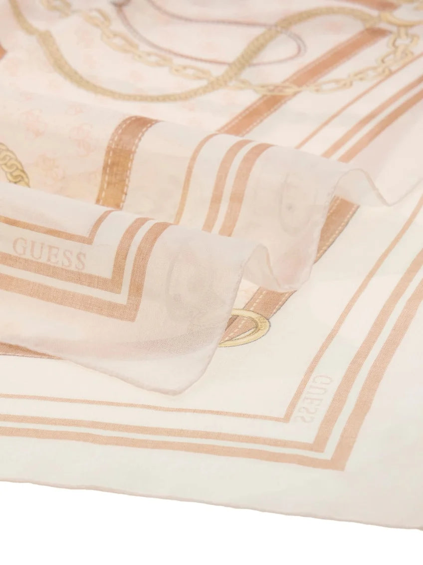 GUESS Printed Kefiah 120x120 Off orati per un tocco di eleganza discreta. Articolo: AW5537POL03-OFF