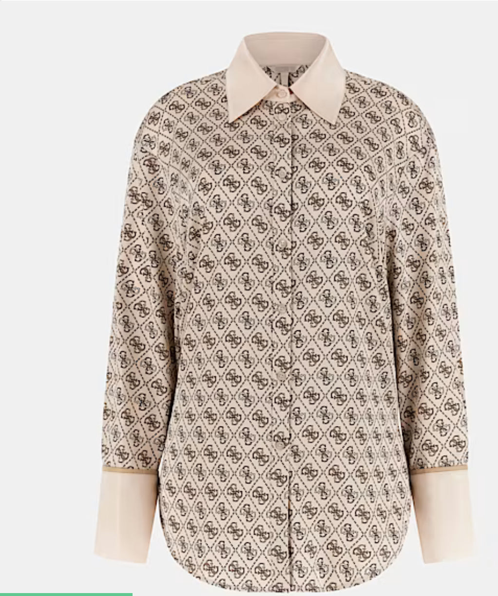 Camicia logo all over GUESS Codice n. W4YH47WF1T2