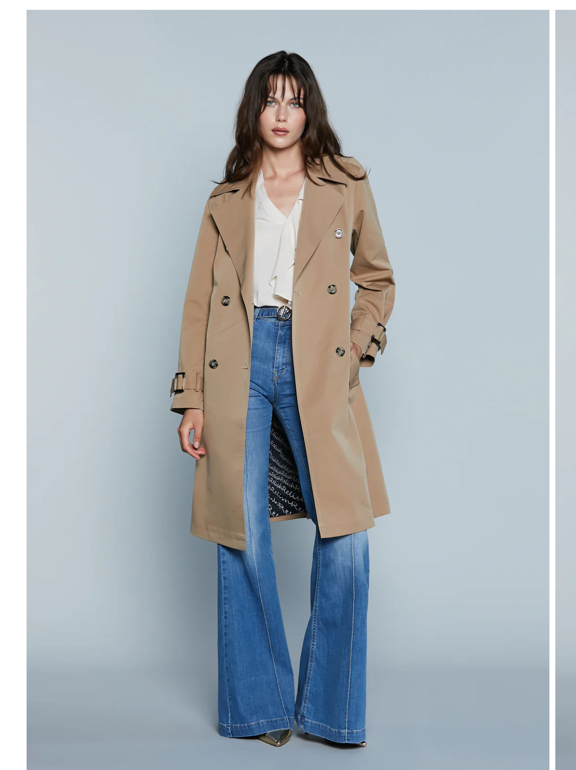 Trench VALENZA M/L Doppio Petto con Alamari più Tasche più Cintura Relish