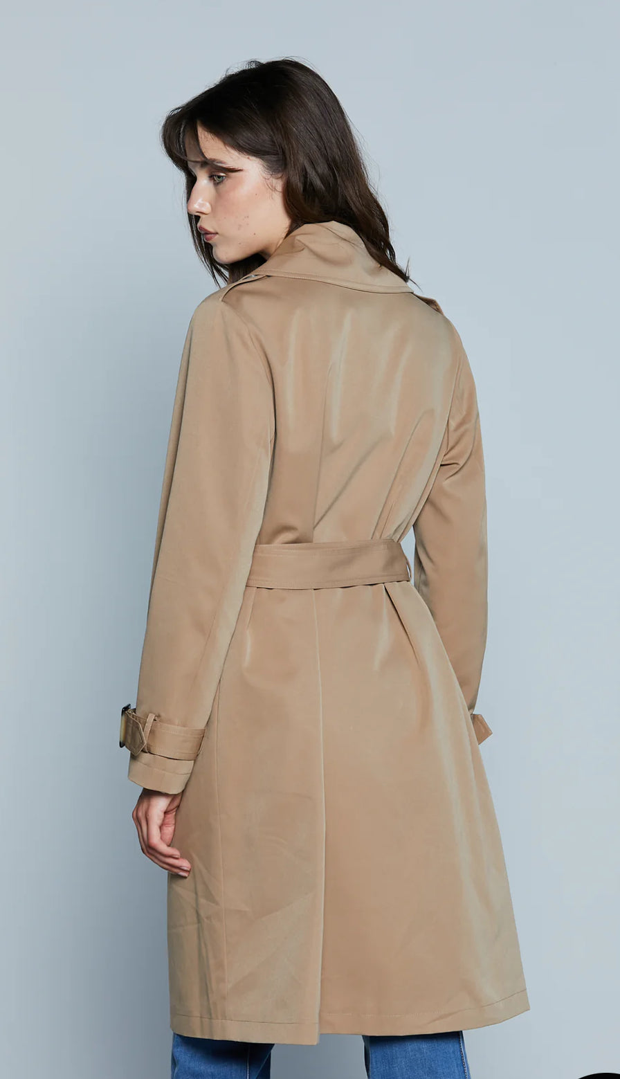 Trench VALENZA M/L Doppio Petto con Alamari più Tasche più Cintura Relish