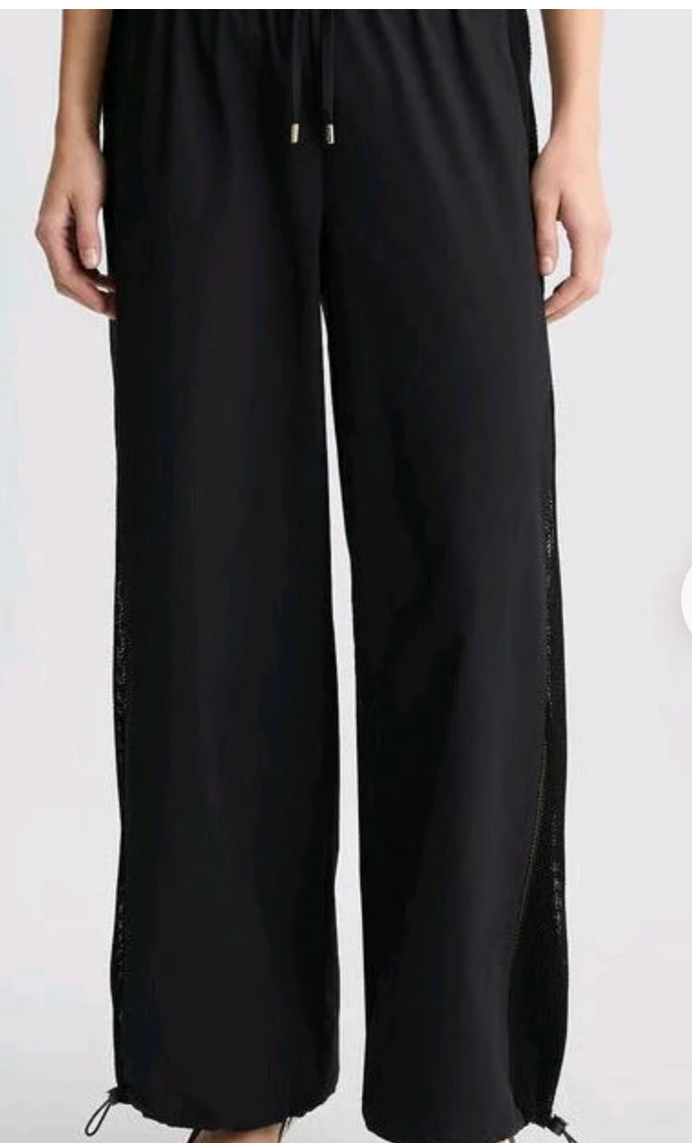 liu jo pantaloni con inserto in rete ta5074t2900