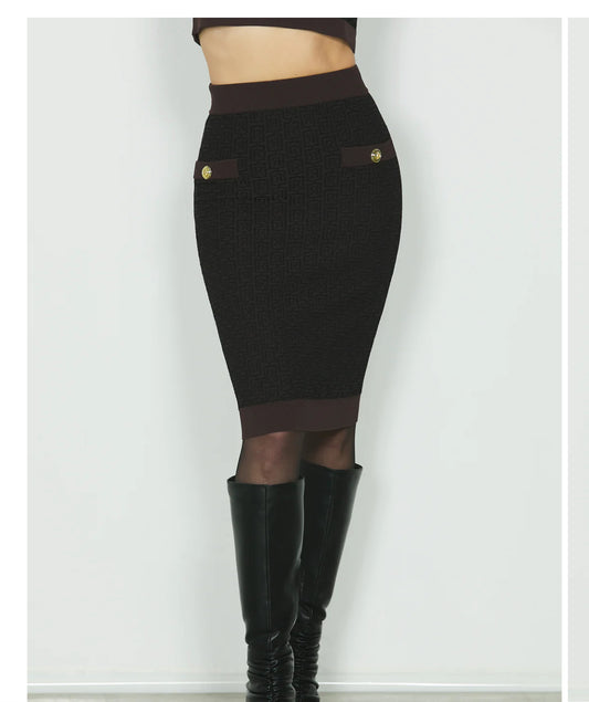 Longuette ELSA con patte più bottoni jacquaro logo