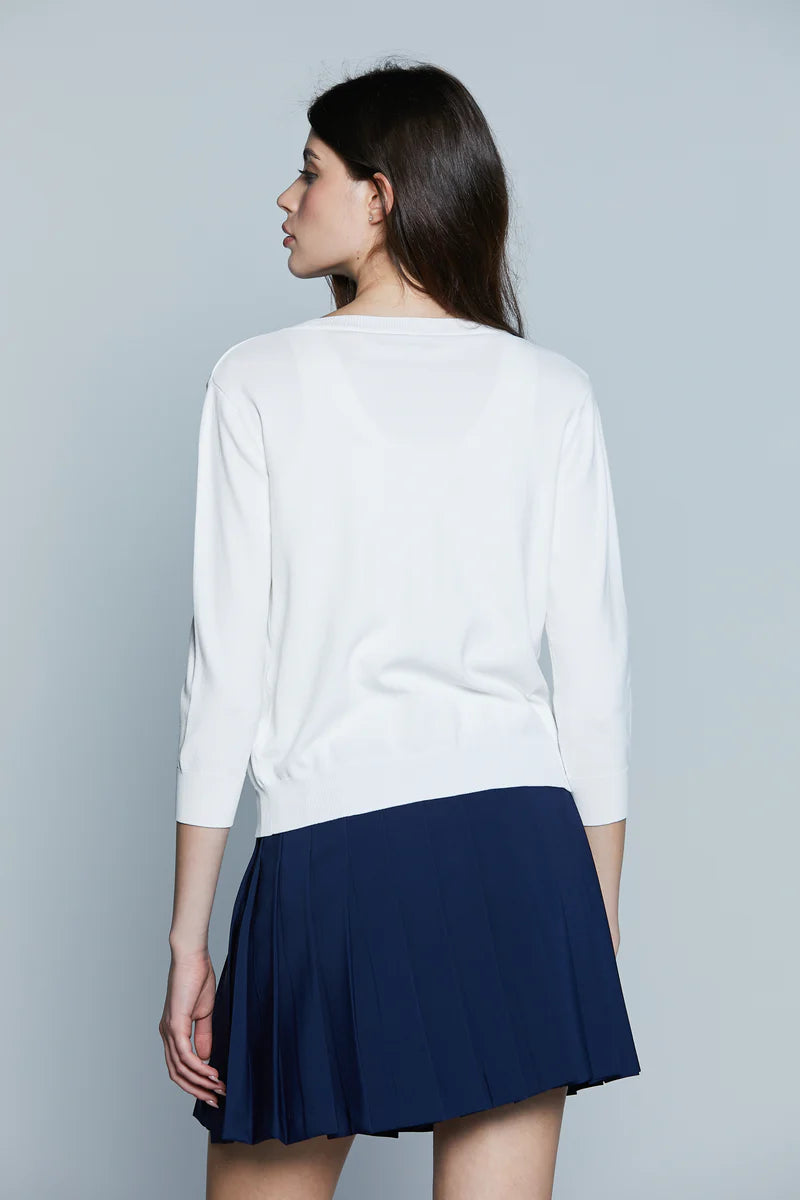 Cardigan AMARO M.3/4 con Passanti Logo RELISH