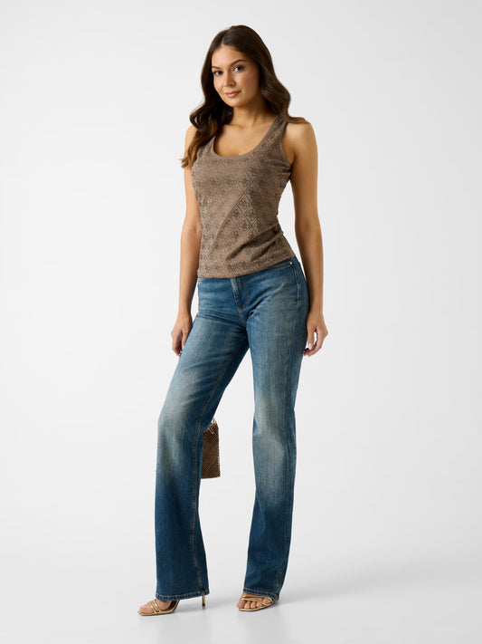 Guess W6GP10K2932 Canotta con logo