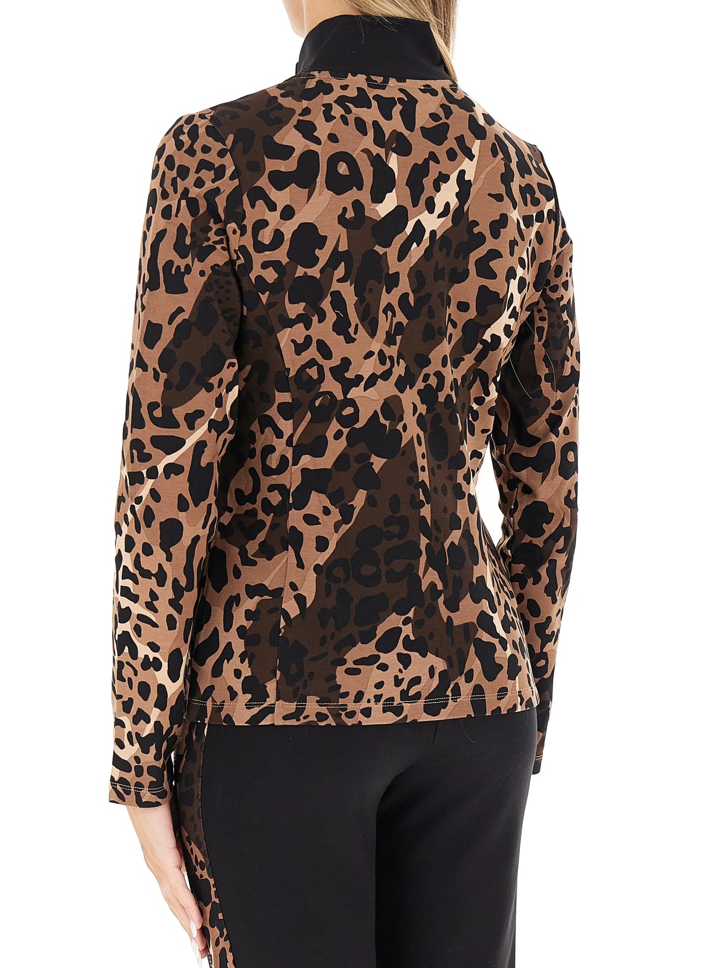 LIU JO SPORT Felpa con zip ARTICOLO TF5190JS182 COLORE CIOCCOLATO