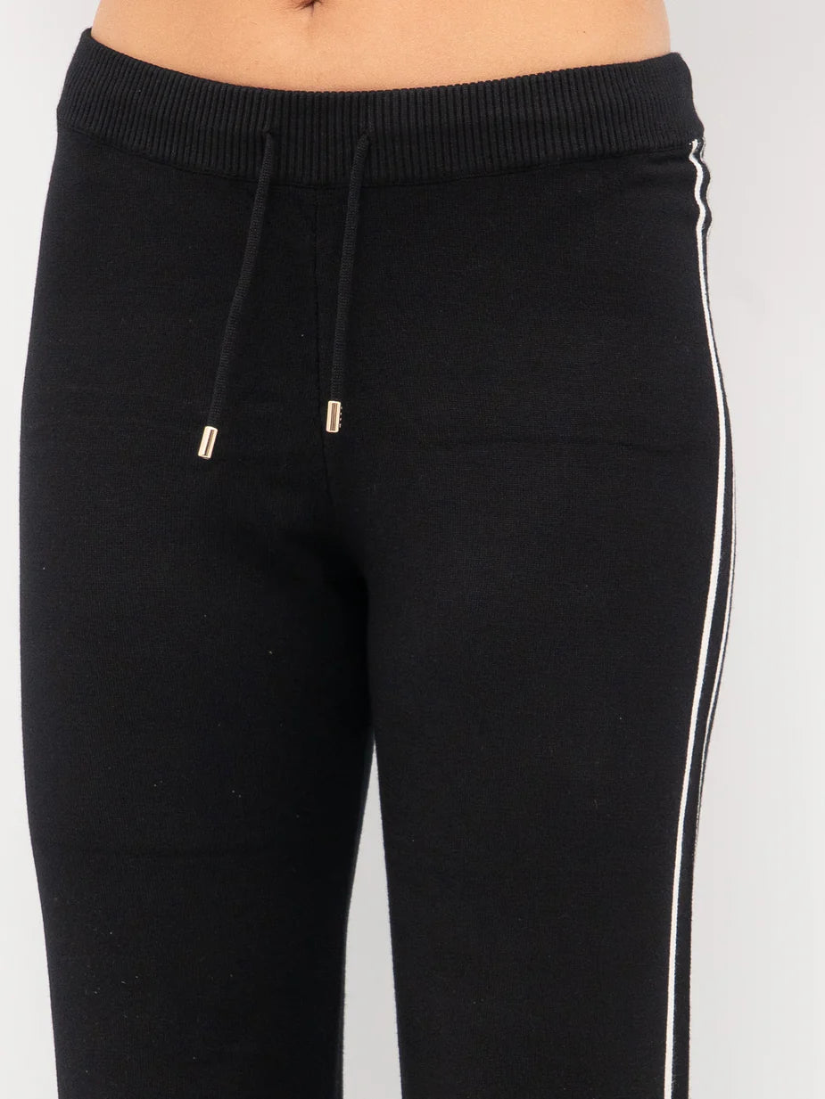 PANTALONE LIU JO TF5029MS49I COLORE NERO\BIANCOLATTE