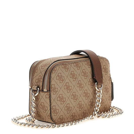 Borsa a tracolla Noelle II con logo Latte / Marrone GUESS