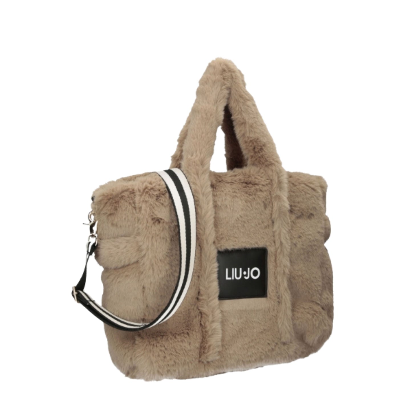 Liu Jo Borsa tracolla e manici in ecopelliccia TF5270 COLOR CHAMPAGNE LIUJO