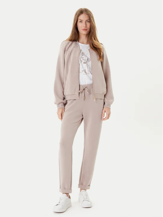 Liu Jo Felpa TF5090 J4616 Beige Regular Fit
