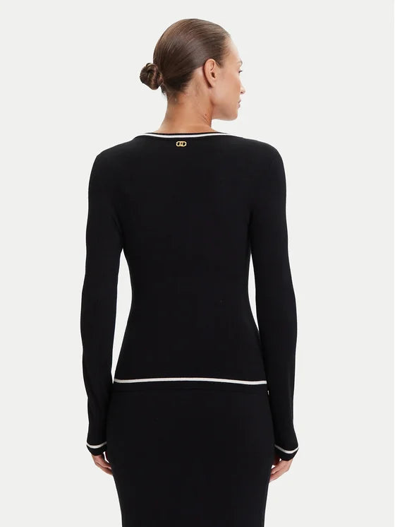 Liu Jo Sport Maglione TF5209 MS49I Nero Regular Fit