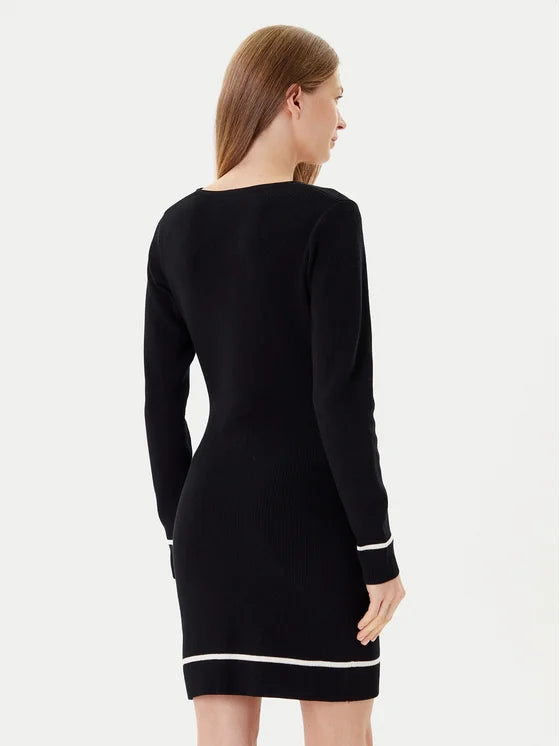 Liu Jo Vestito di maglia TF5253 MS63L Nero Regular Fit
