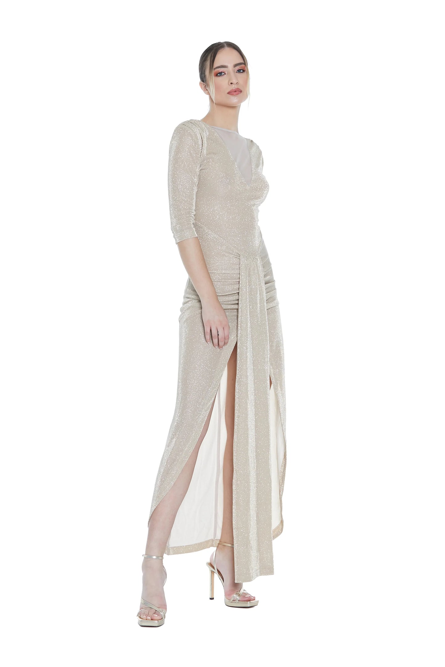 GHERAD long dress with 3/4 sleeves RCP2309621033
