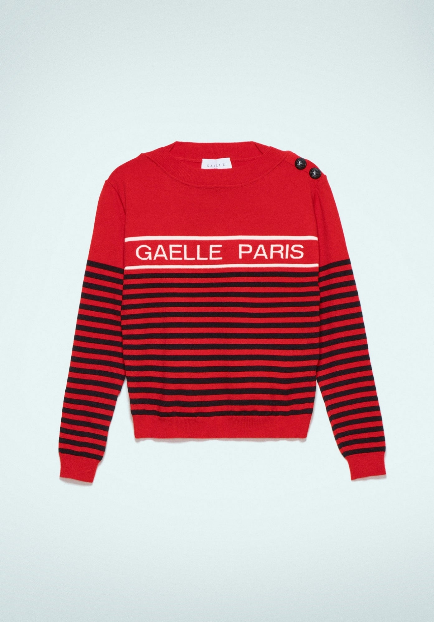 Pullover In Maglieria Rosso Nero - Gaëlle Paris SKU: GBDP19503