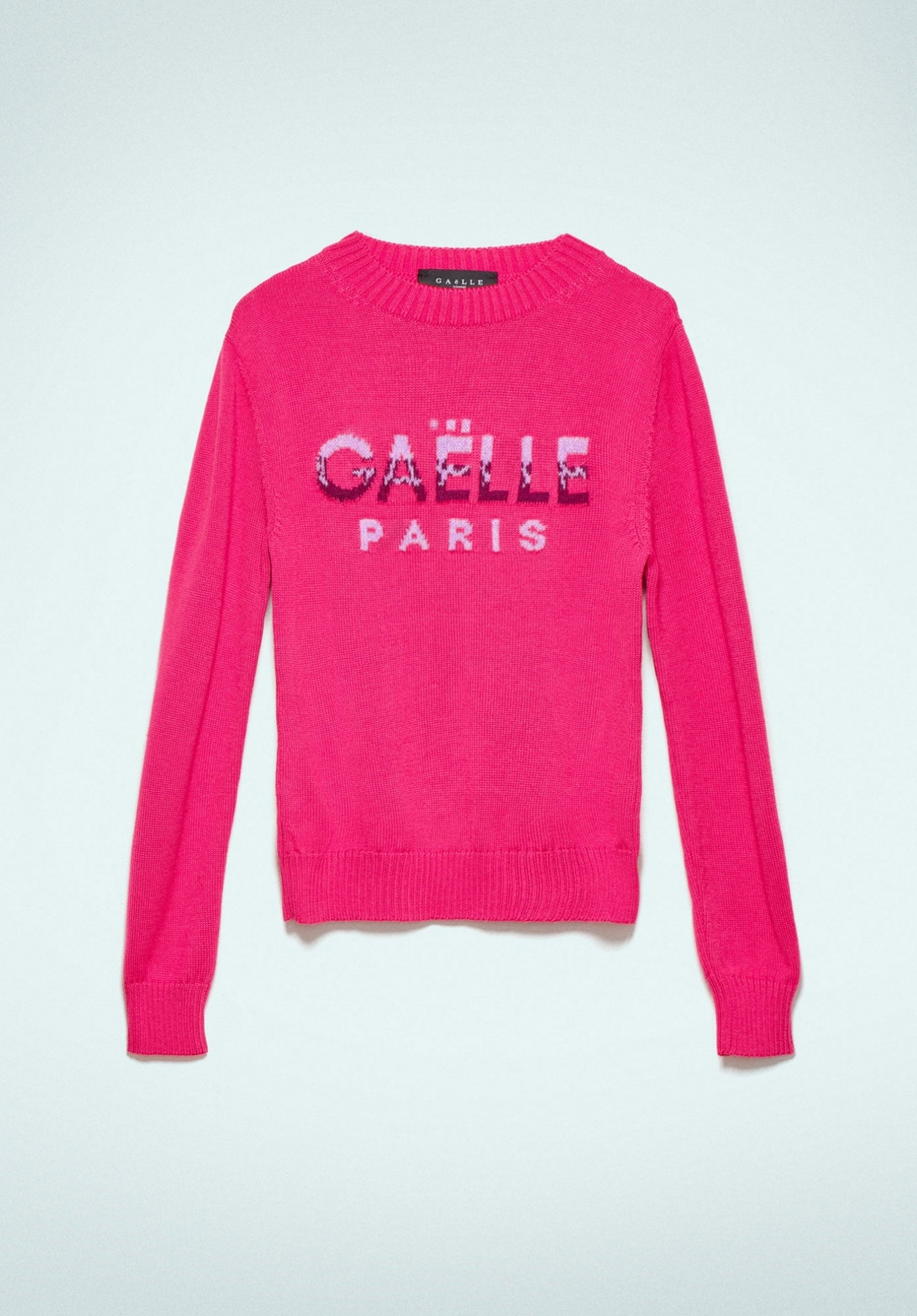 Fuchsia Knitted Pullover - Gaëlle Paris SKU: GBDP19599-V1