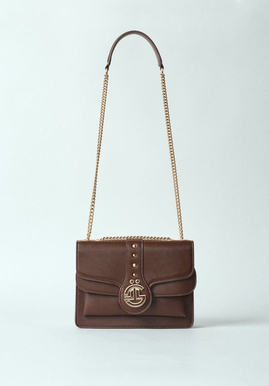 Regular Shoulder Strap In Brown Faux Leather - Gaëlle Paris article GBADP4623