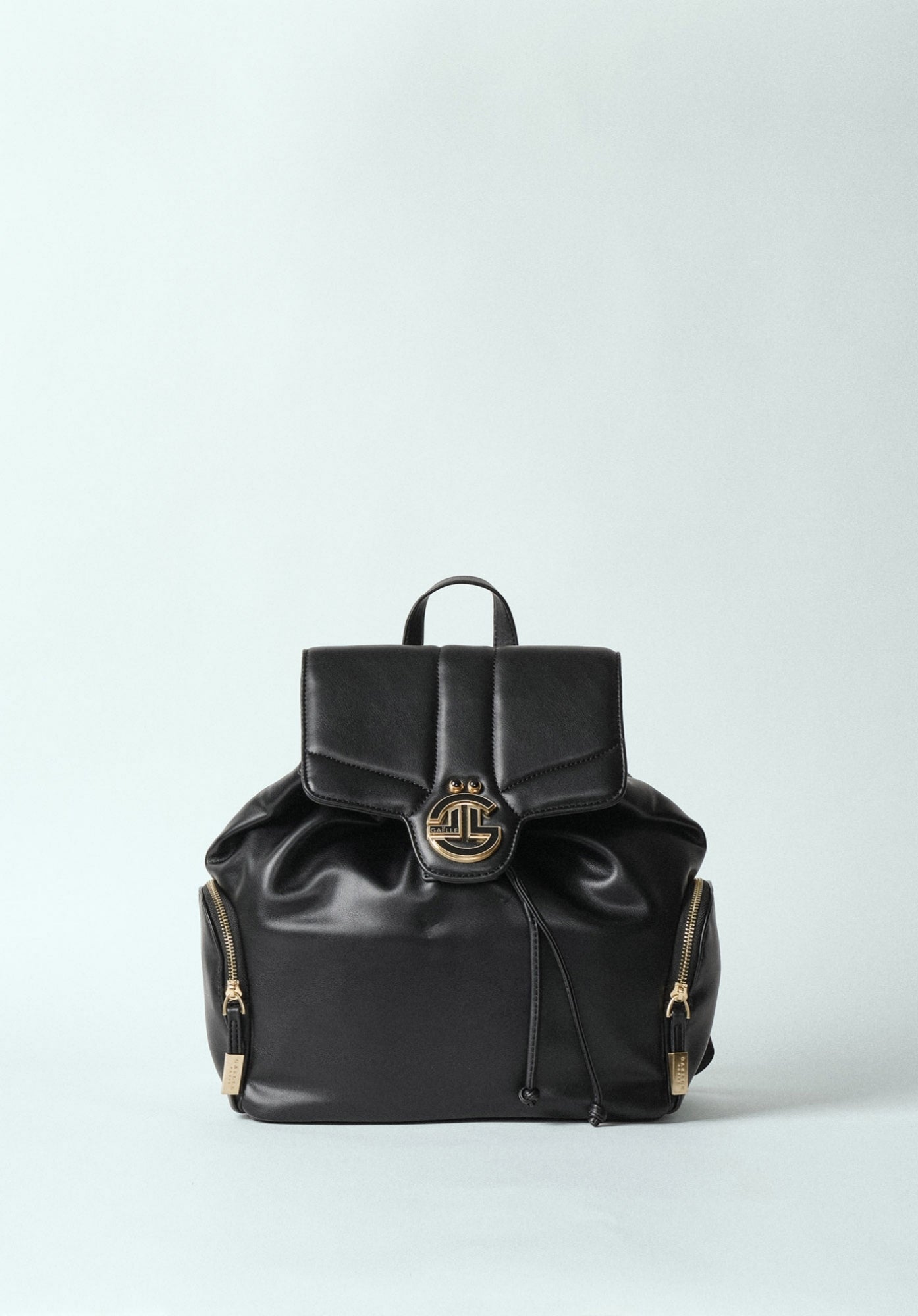 Regular Backpack In Ecopelle Nero - Gaëlle Paris SKU: GBADP4628-V1