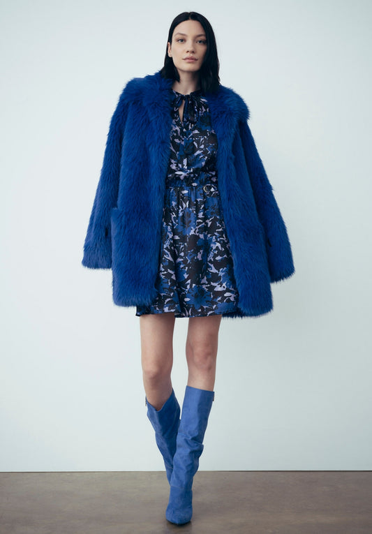 Bluette Ecofur Coat - Gaëlle Paris ARTICLE GBDP18655-V1