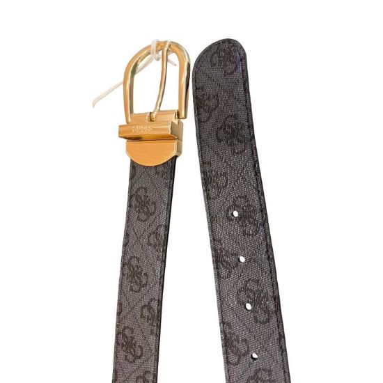 GUESS CINTURA donna REVERSIBILE con FIBBIA ad ardiglione 3,4 cm Nero BW9492