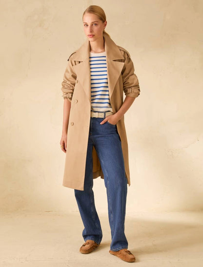 Penny Black PBBVETTURA Trench doppiopetto in gabardine - SABBIA