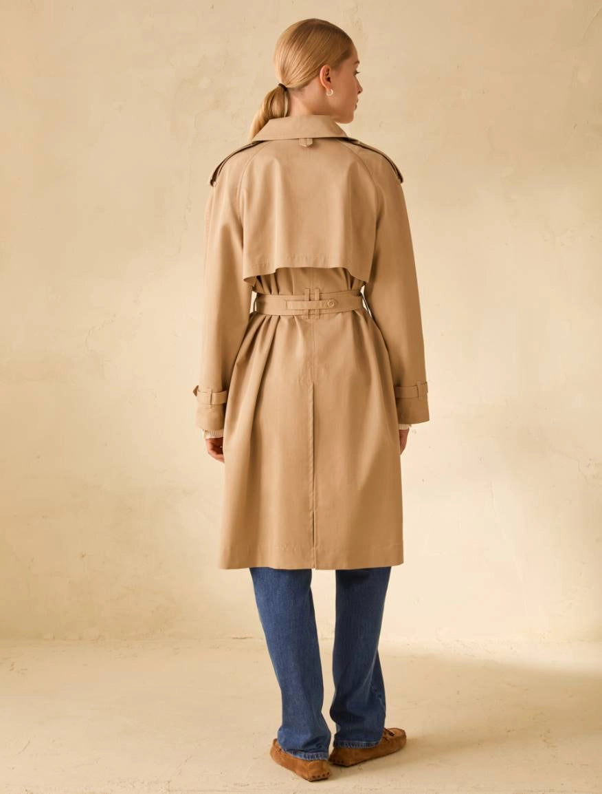Penny Black PBBVETTURA Trench doppiopetto in gabardine - SABBIA