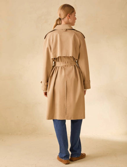Penny Black PBBVETTURA Trench doppiopetto in gabardine - SABBIA