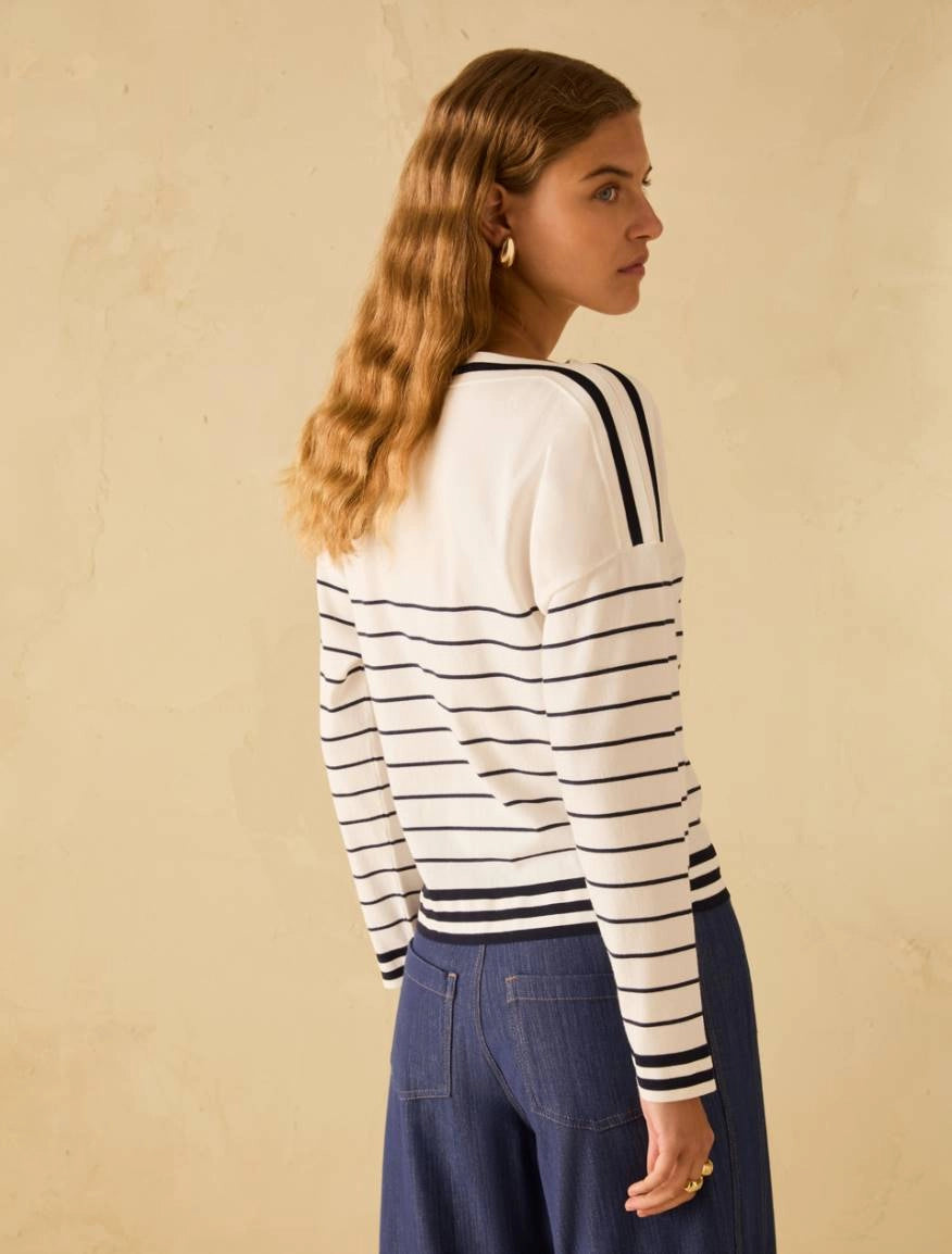 Penny Black PBJCAMPALE Marinière in maglia stretch - AVORIO