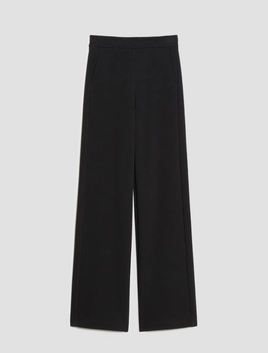 Pantaloni ampi in jersey piqué - NERO PENNY BLACK PBJPASTE