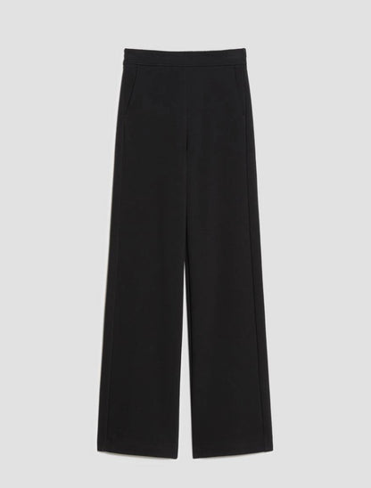 Pantaloni ampi in jersey piqué - NERO PENNY BLACK PBJPASTE