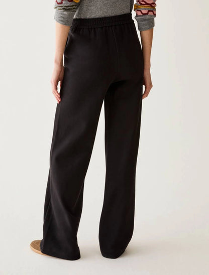 Pantaloni ampi in jersey piqué - NERO PENNY BLACK PBJPASTE