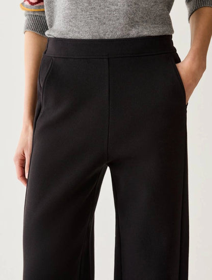 Pantaloni ampi in jersey piqué - NERO PENNY BLACK PBJPASTE