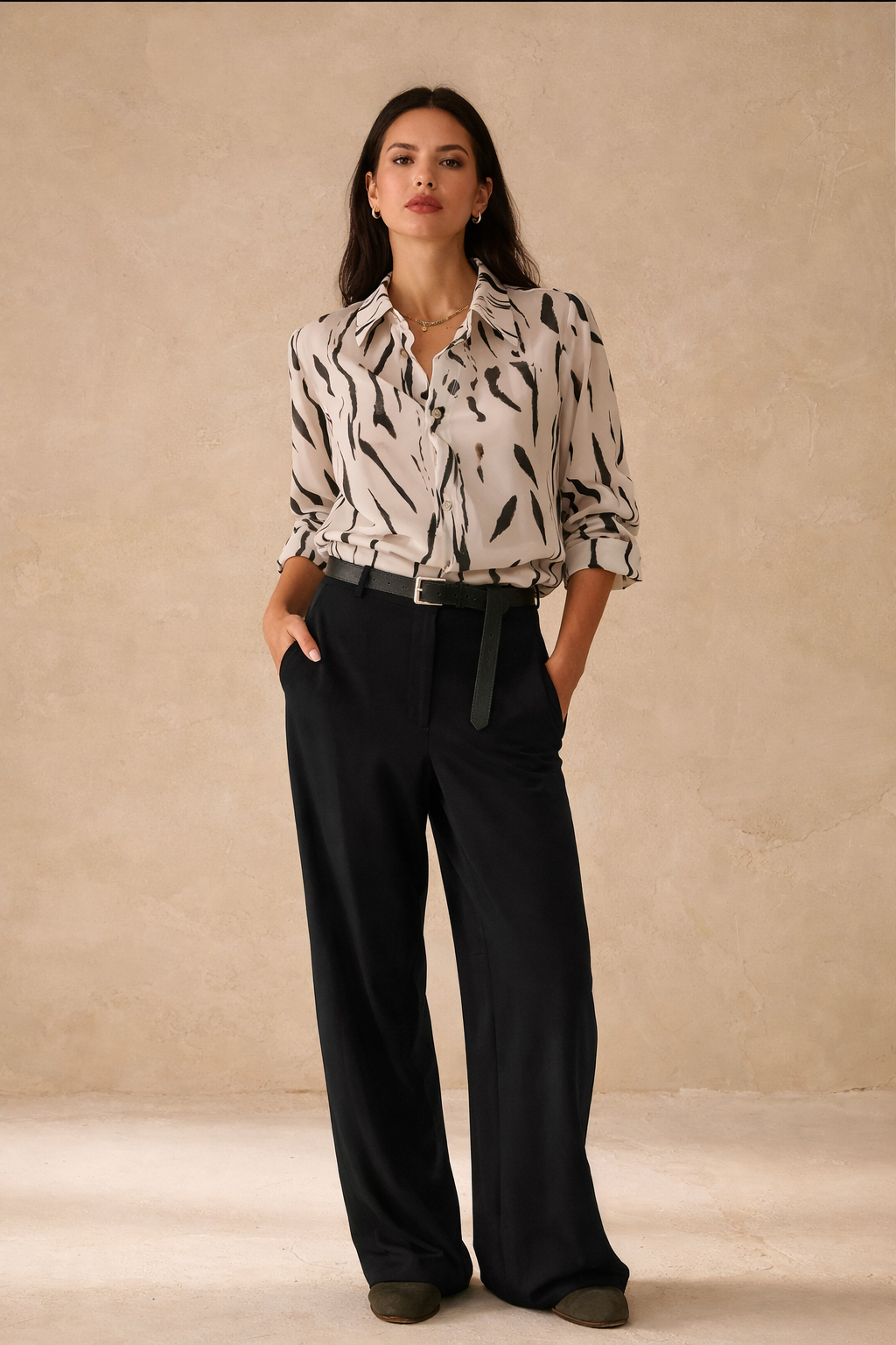 Penny Black PBPGIRAFFA Camicia in georgette floreale