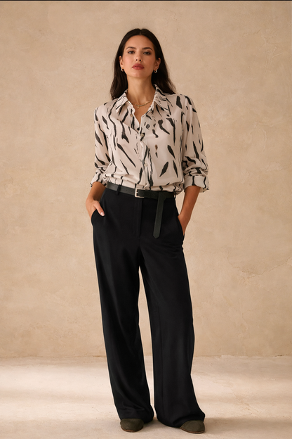 Penny Black PBPGIRAFFA Camicia in georgette floreale