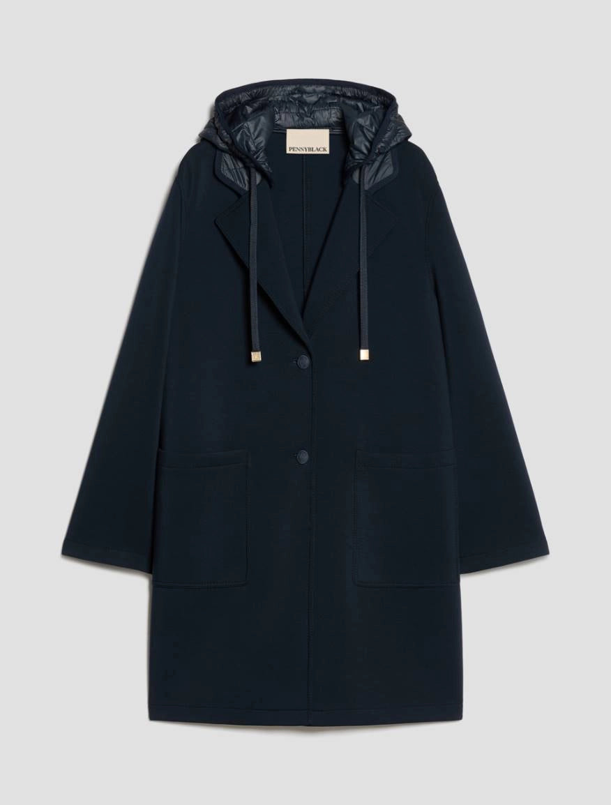 Cappotto in jersey doppio - NAVY PENNY BLACK PBJGHIGLIA