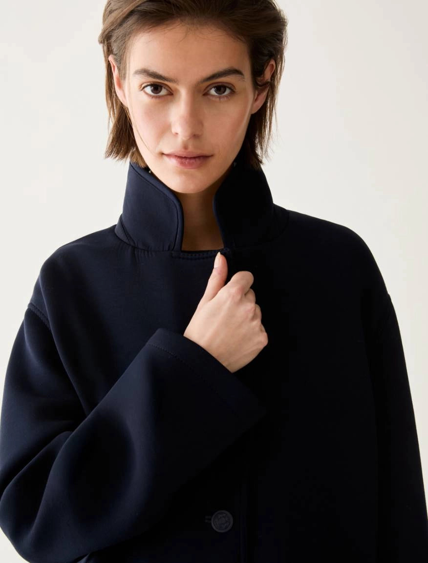 Cappotto in jersey doppio - NAVY PENNY BLACK PBJGHIGLIA