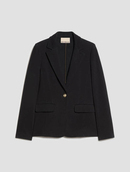 Blazer slim in jersey piqué - NERO PENNY BLACK PBJCABINA