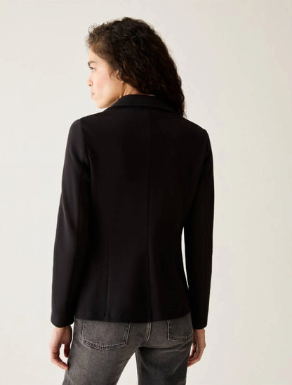 Blazer slim in jersey piqué - NERO PENNY BLACK PBJCABINA