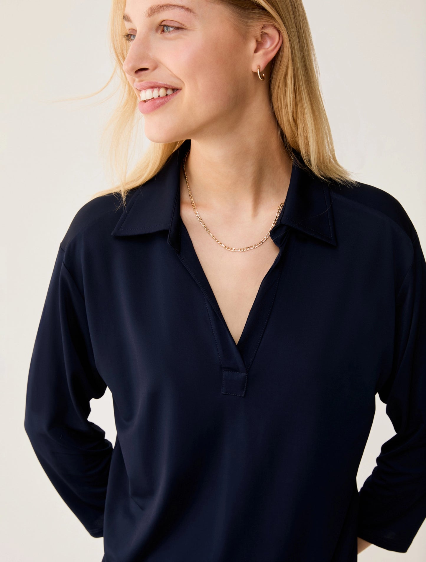 Fluid piqué jersey polo shirt PENNY BLACK PBJVOLANTE - 1971066602003