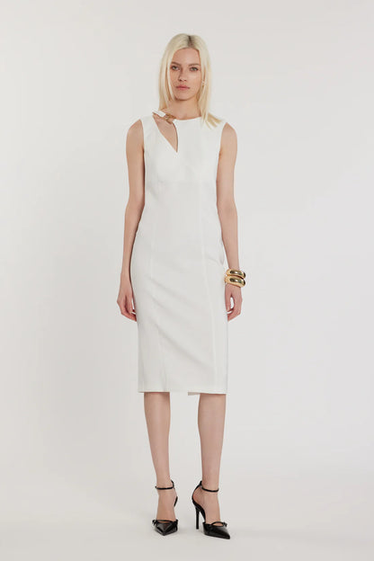 Relish Abito CECILE midi smanicato con apertura più passante più spacco