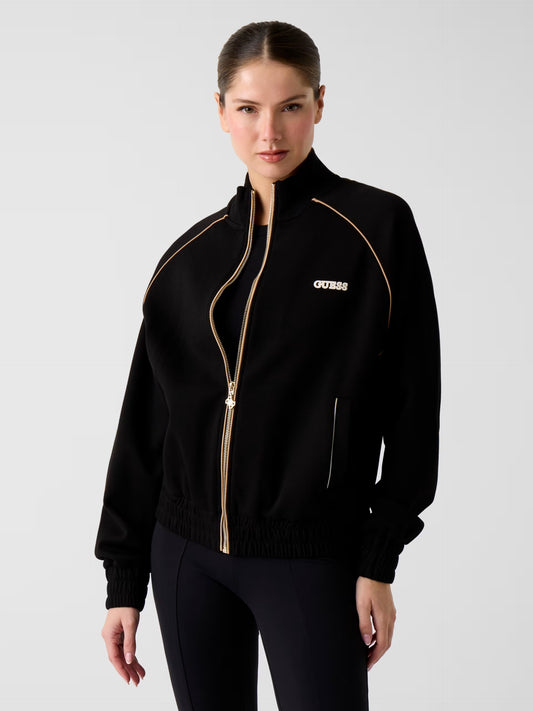 Guess V6RQ00KD852 Maglione a collo alto con zip integrale