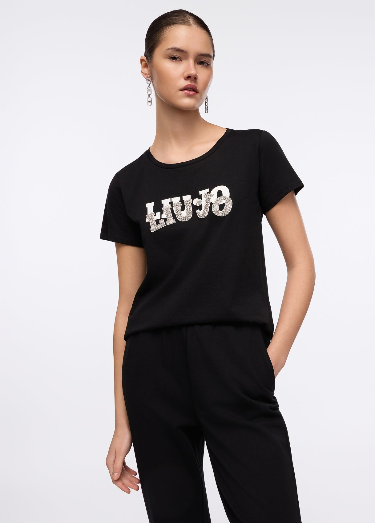Liu Jo T-Shirt in cotone  TF5280JS923M9916