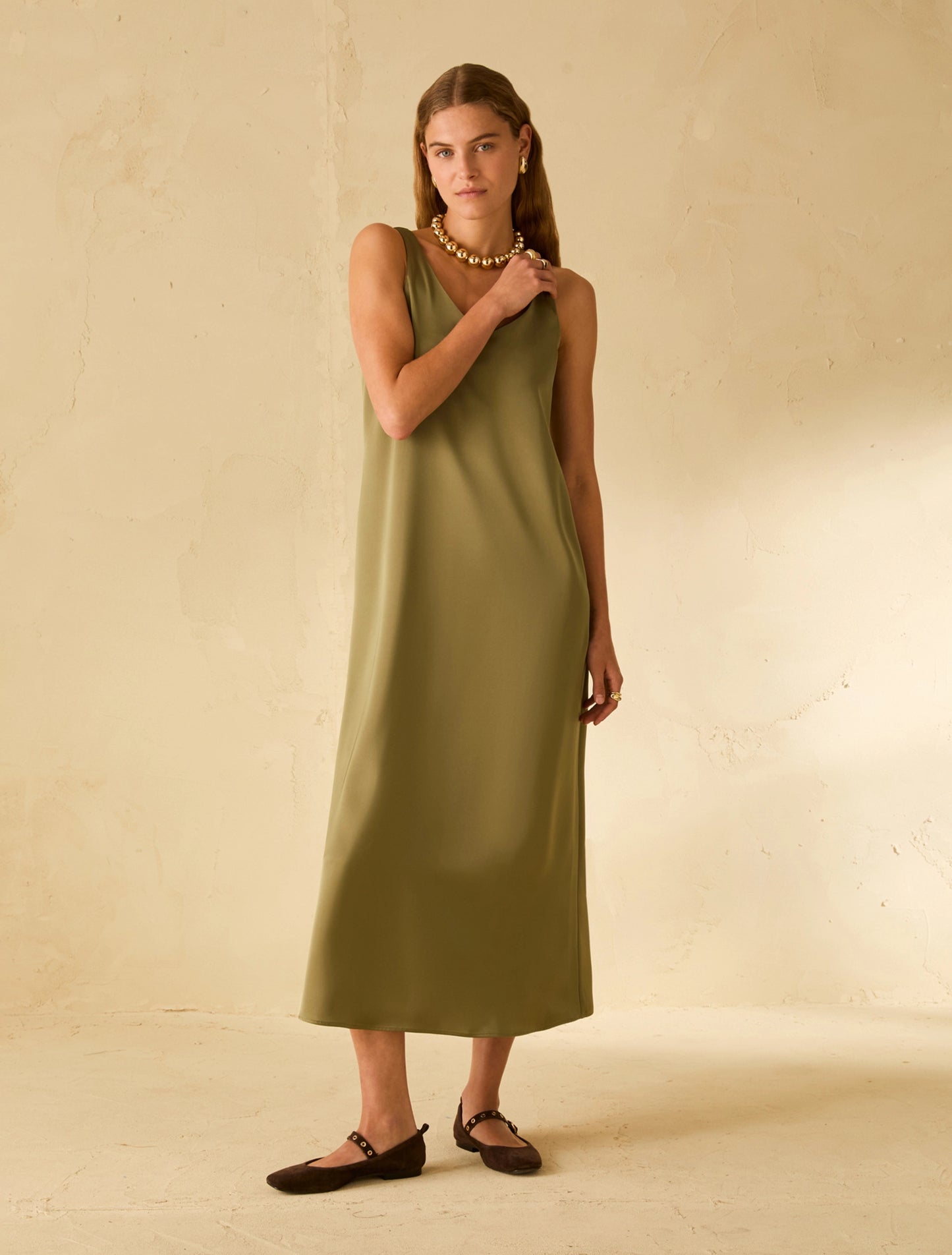 Penny Black PBPATTILA Abito midi in doppio raso