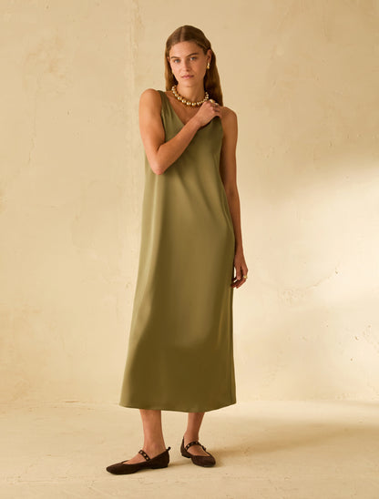 Penny Black PBPATTILA Abito midi in doppio raso