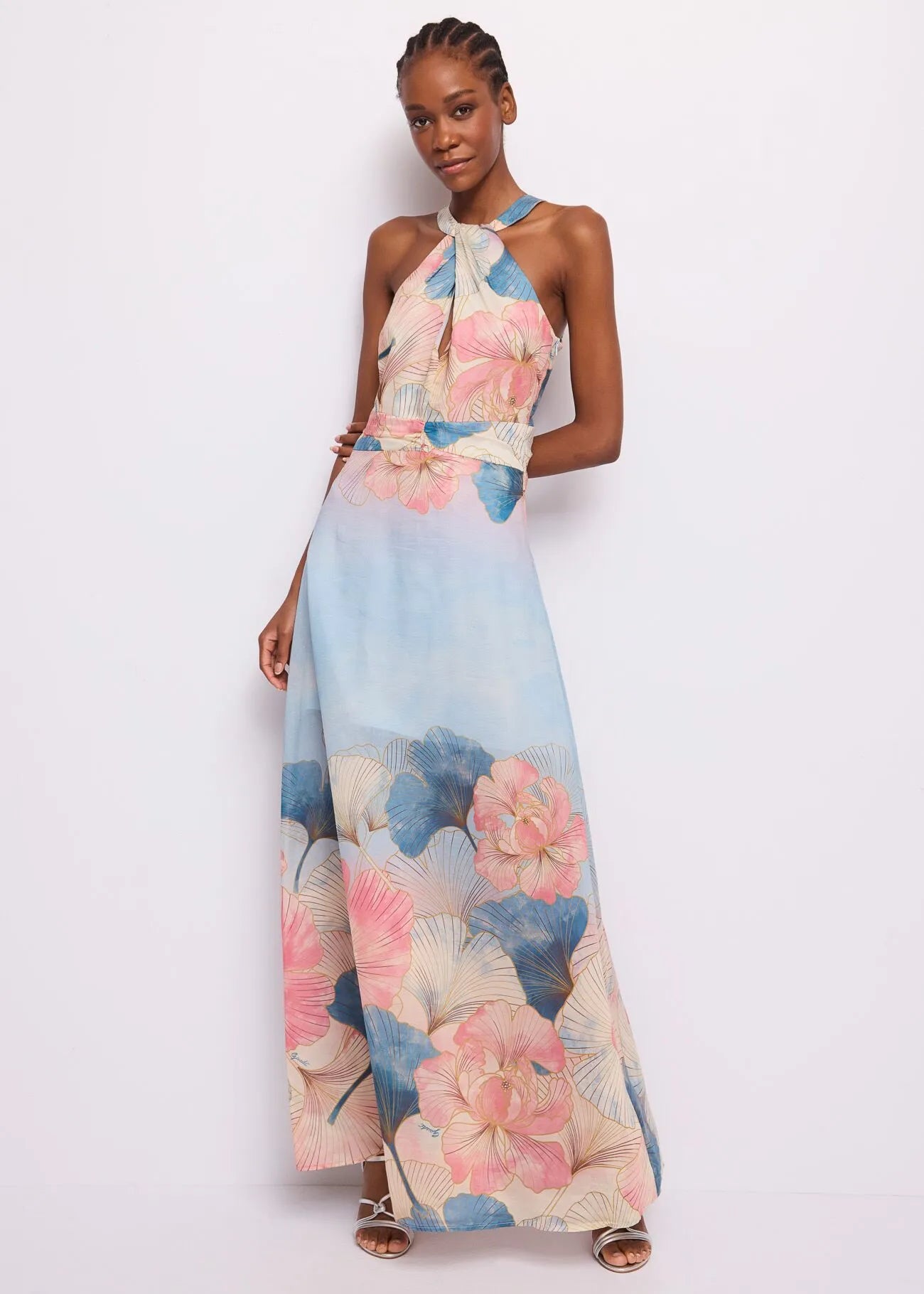 Gaudi 611FD15039 Abito da donna in mussola con stampa floreale