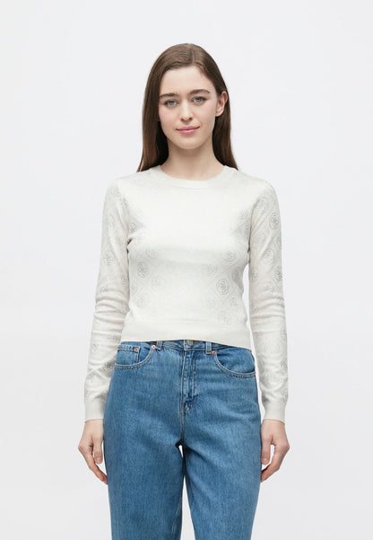 Guess RHINESTONES Maglione - wind cloud